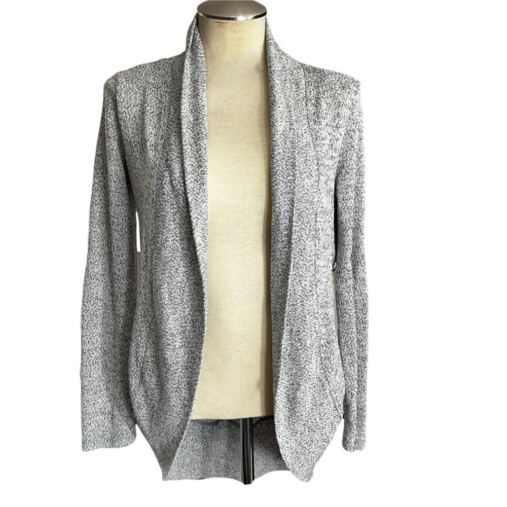 Aeropostale Cardigan PS Grey Round Hem Womens Open Front Sweater Sz Petite Small